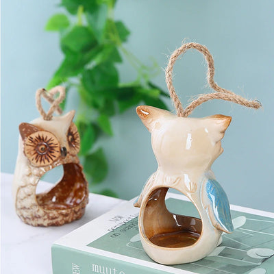 Owl Planters Pots Ceramic Hanging Planter