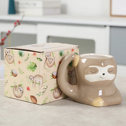 Sloth Shaped Ceramic Mug Cute