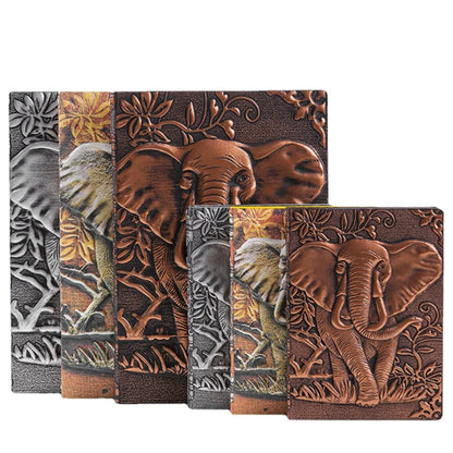 Elephant Embossed Copper Notebook