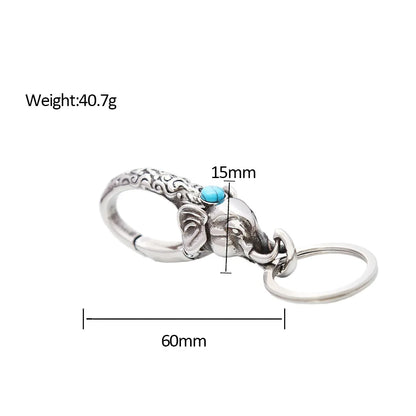 Elephant Keychains Stainless Steel