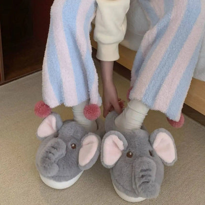 Elephant Cotton Slippers Soft Sole Cotton