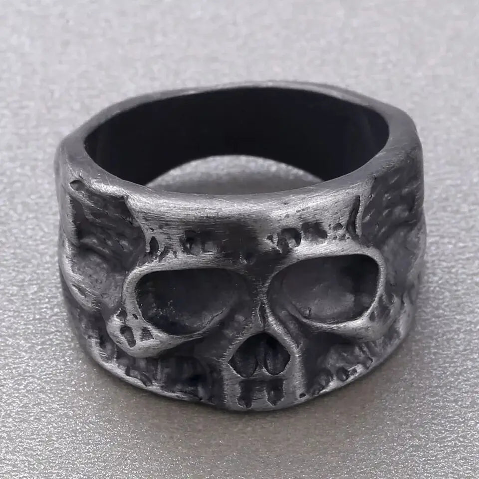 Skull Ring Metal Vintage