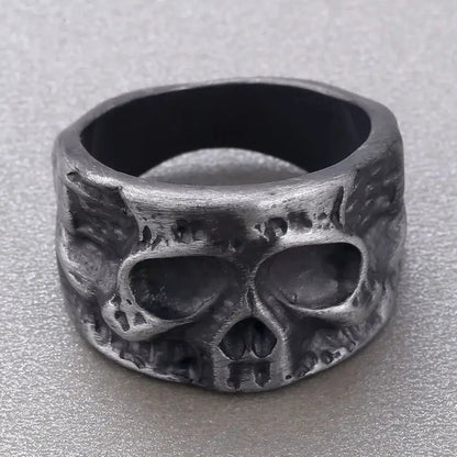 Skull Ring Metal Vintage