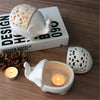 Elephant Crafts Ceramic Hollow Candlestick Ornaments