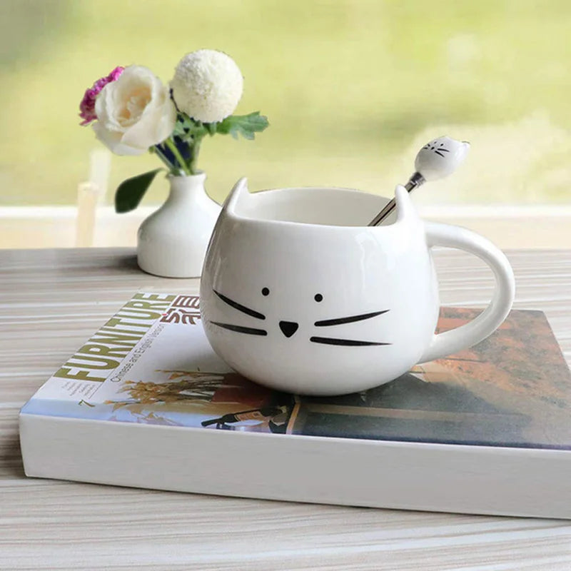 Cartoon Cat Mugs Coffee Cup