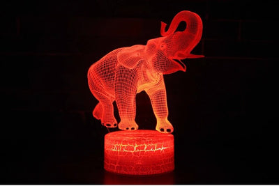 Elephant Pattern Led Lamp Night Light