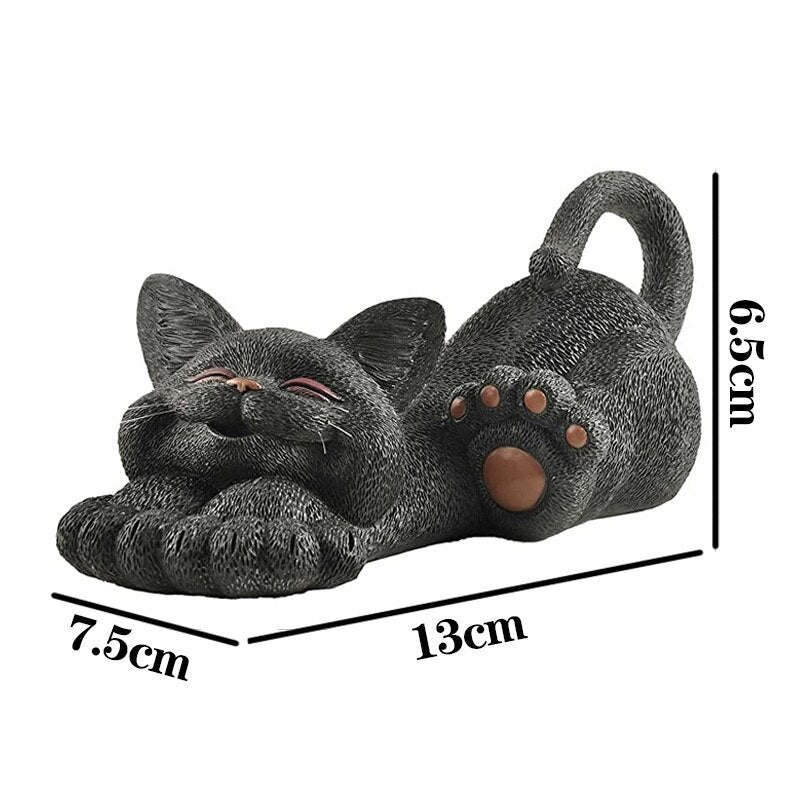 Kawaii Figurine Charms Smiling Cat