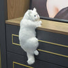 Realistic Furry Hanging Cat Cute Figurines