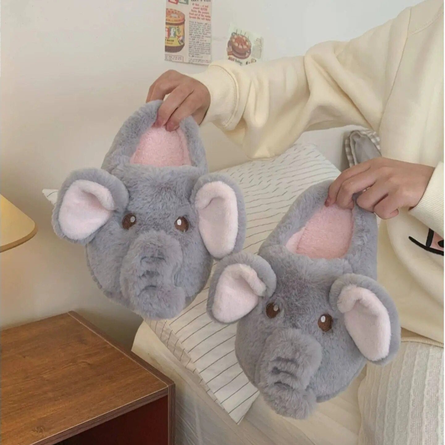 Elephant Cotton Slippers Soft Sole Cotton