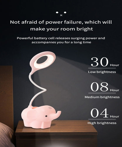 Cute Elephant LED Table Lamp USB Powered