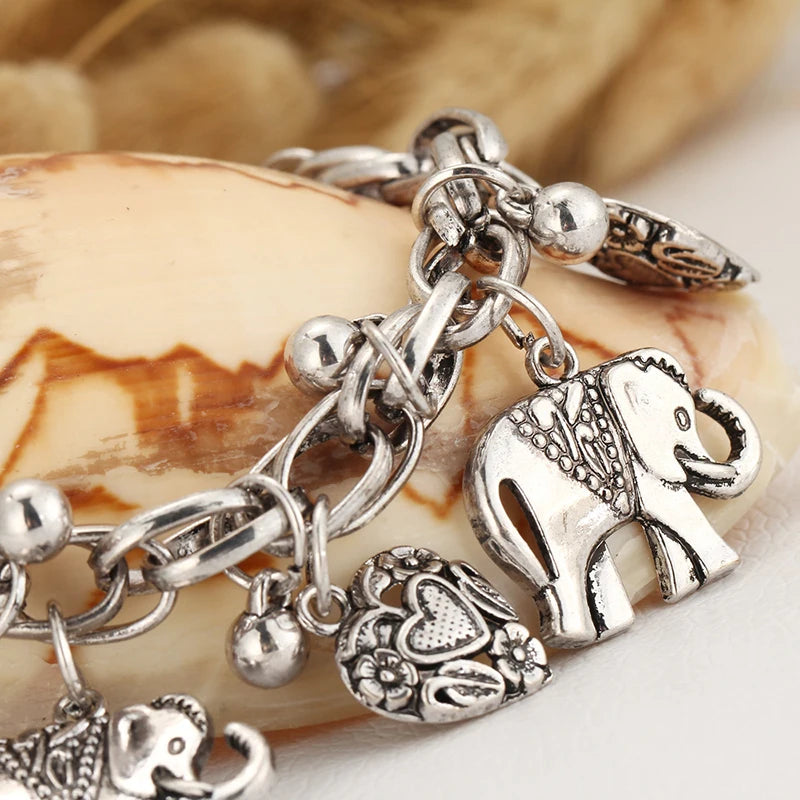 Elephant Bracelet Bangle Stainless Steel