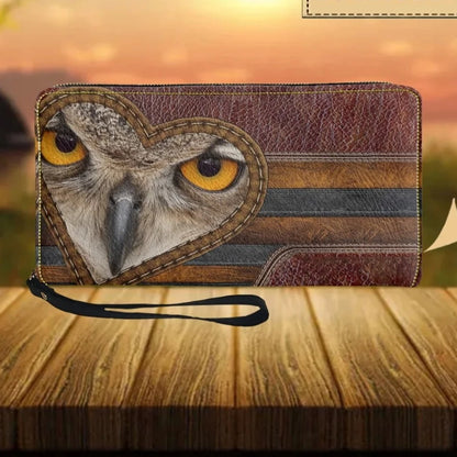 Owl Wallets Leather Purse Multifunction