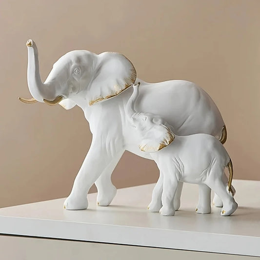 Elephant Statues Resin 1 Pairs