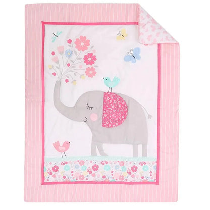 Elephant Baby Crib Bedding Set 3 Pieces