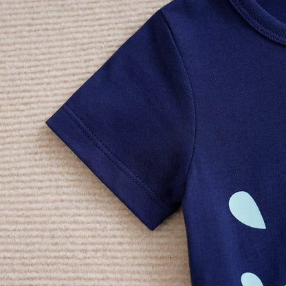 Elephant Cotton 0-18 Short Sleeved Baby Jumpsuit