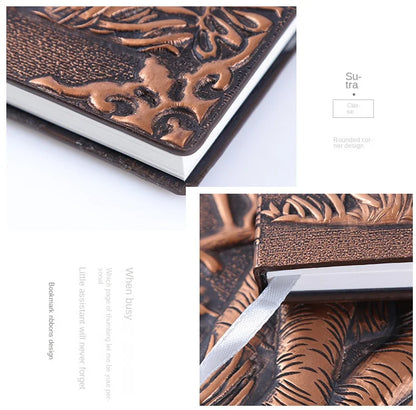 Elephant Embossed Copper Notebook