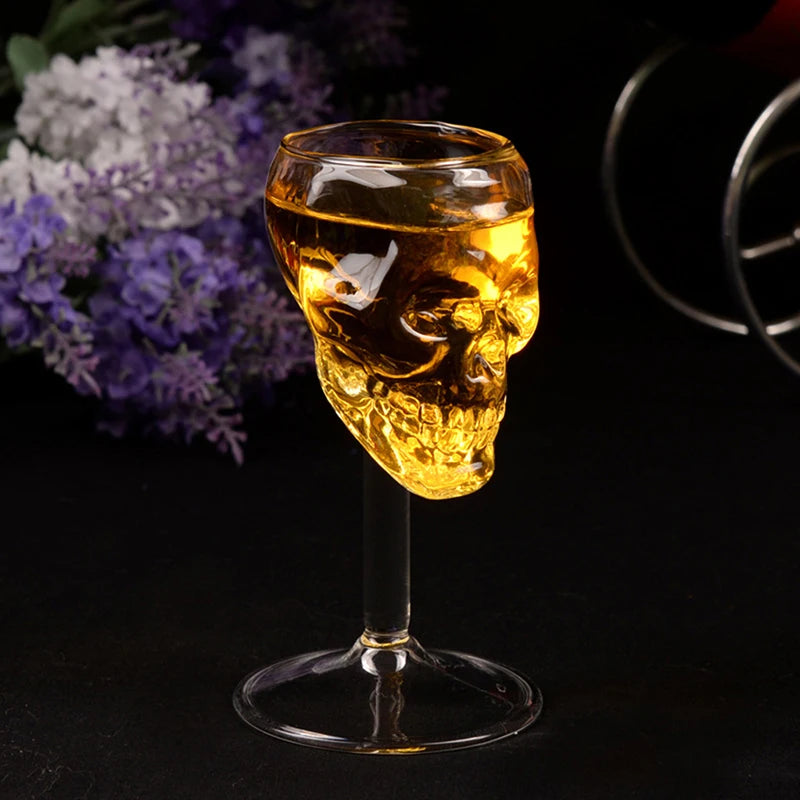 Skull Glass Cup Transparent