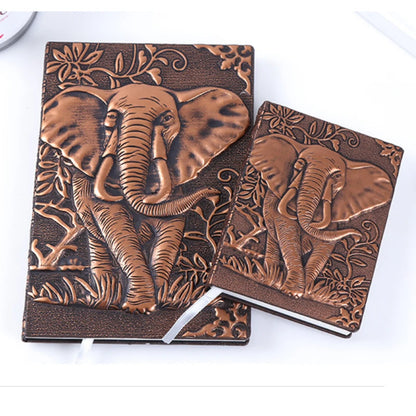 Elephant Embossed Copper Notebook