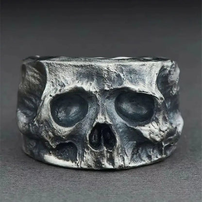 Skull Ring Metal Vintage