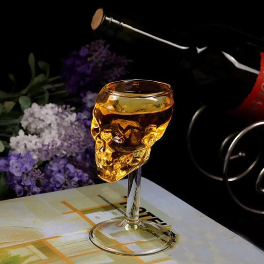 Skull Glass Cup Transparent