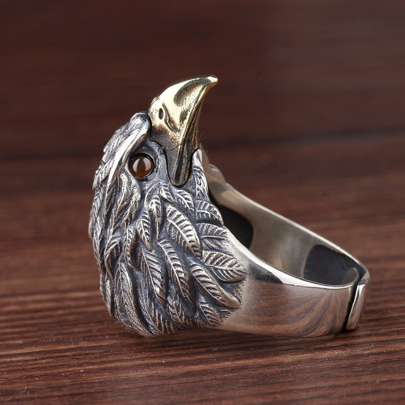 Native Vintage Eagle Ring Adjustable Size