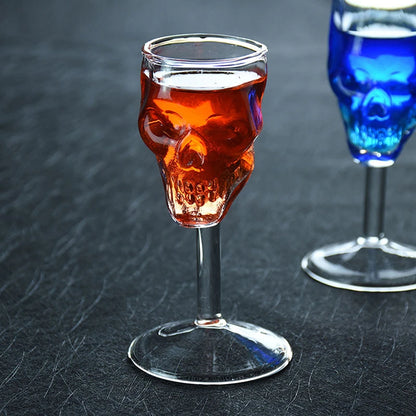 Skull Glass Cup Transparent