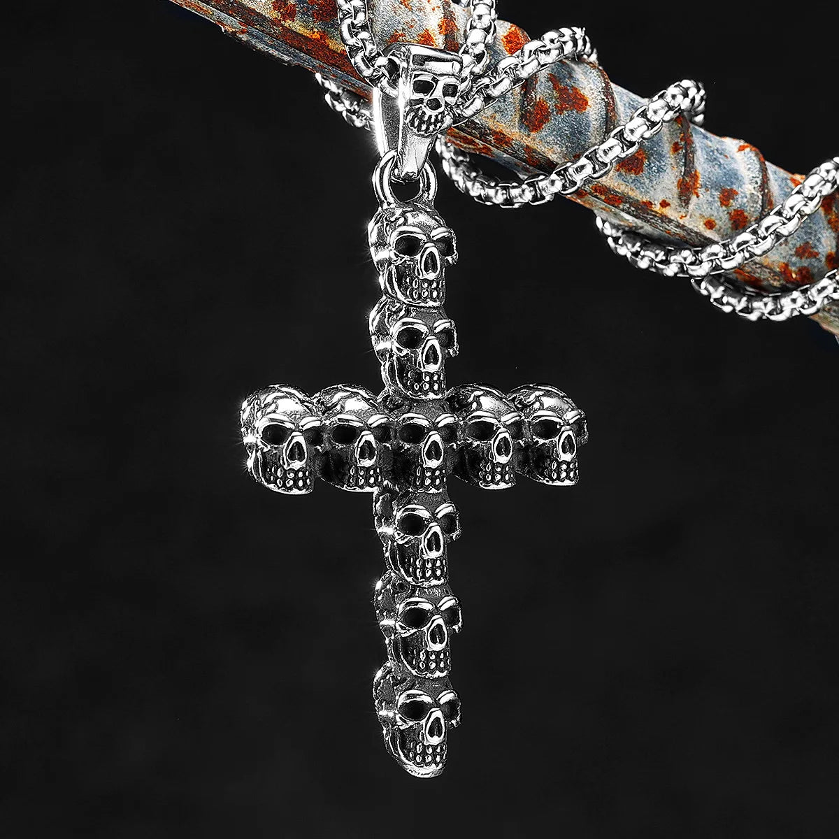 Skull Cross Stainless Steel Necklaces Pendants