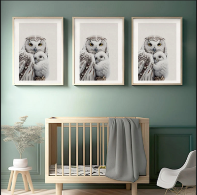 Owl Canvas Painting Wall Art