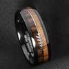 Black Dome Tungsten Native Ring