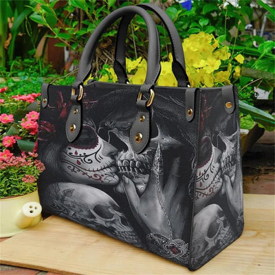 Couple Skull Leather Bag Handbag