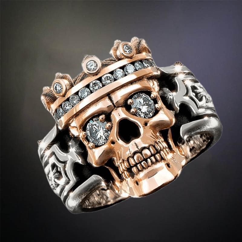 Skull Crown Ring King