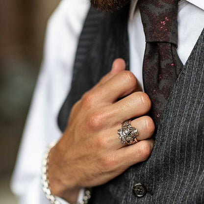 Skull Crown Ring King