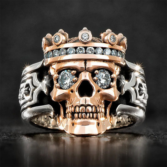 Skull Crown Ring King