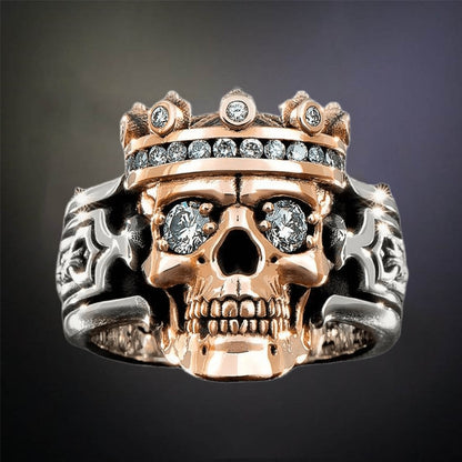 Skull Crown Ring King