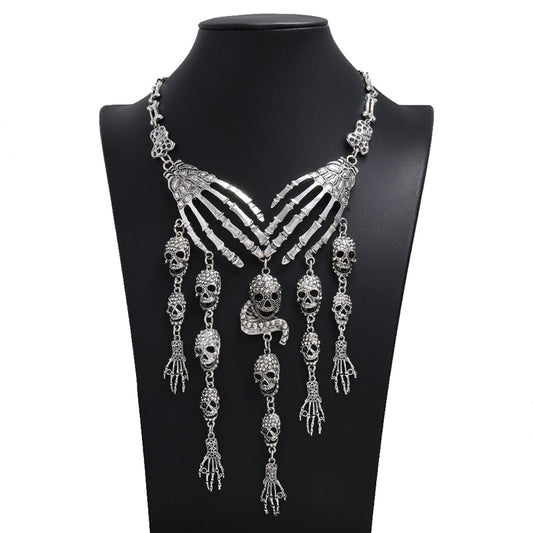 Skeleton Hand Necklace