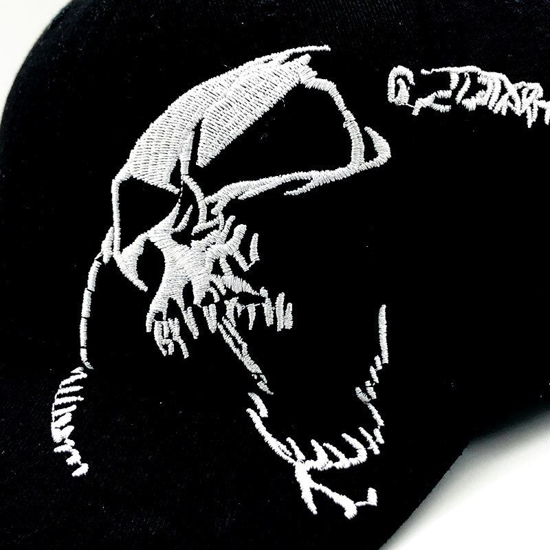 Skull Embroidery Baseball Cap