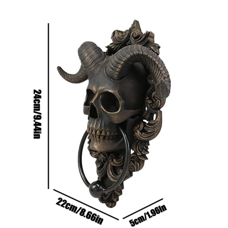 Skull Hanging Door Knocker Home Decoration