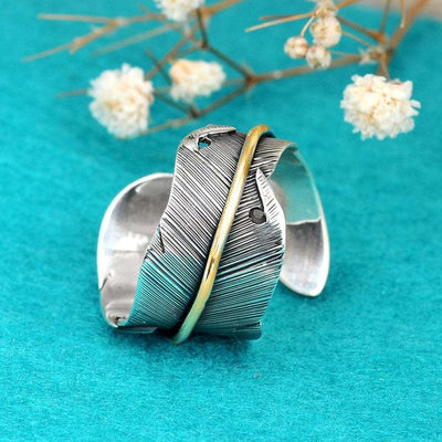 Native Indian Feather Ring