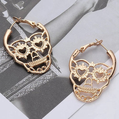 Vintage Punk Gothic Skull Earrings