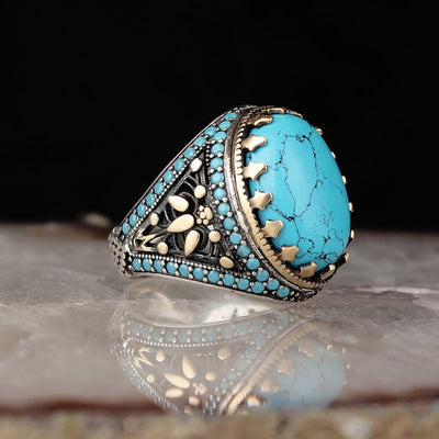 Retro Native Turquoise Ring