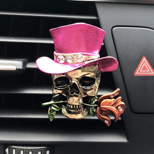 Flower Skull And Rose Car Decor Car Accessories Air Freshener