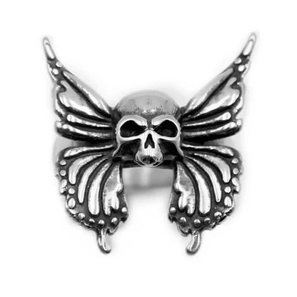 Cute Butterfly Skull Rings