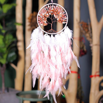 Pink Handmade Dream Catcher Native Indian