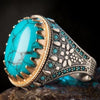 Retro Native Turquoise Ring