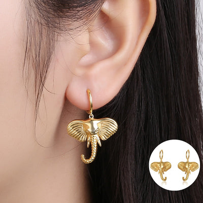 Cute Elephant Earrings For Women