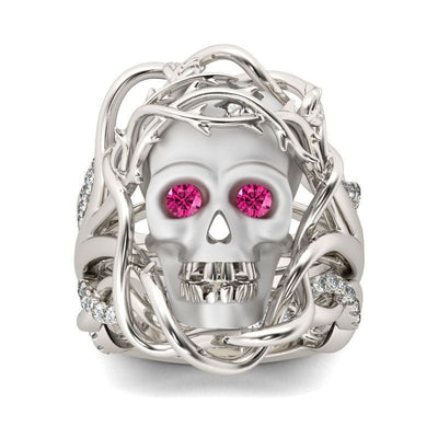 Fashion Skull Pink Ring Women