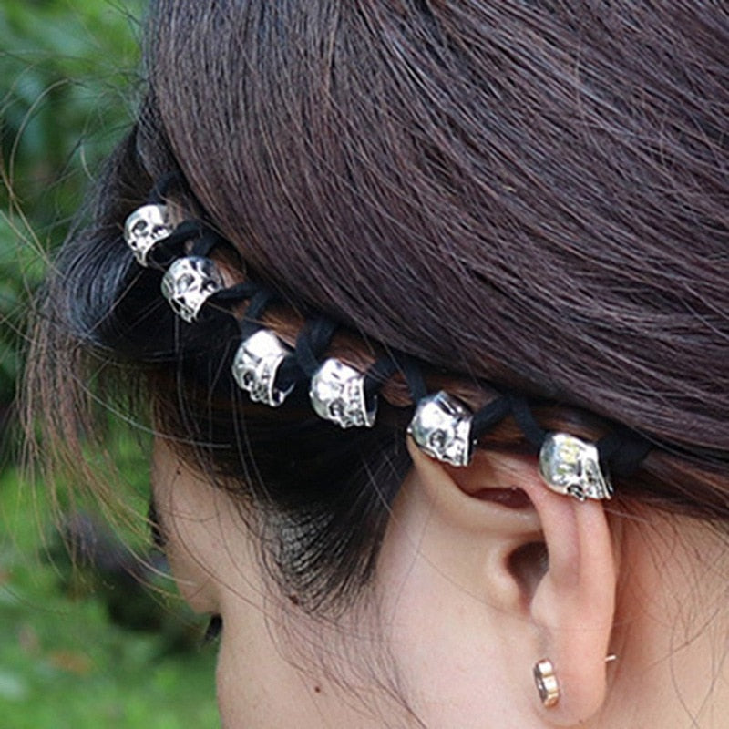 Hair Rope Skull Hairband Ornaments