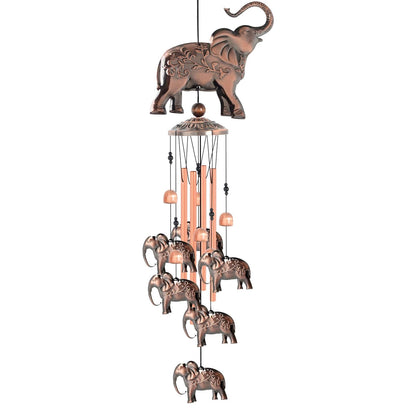 Brass Elephant Wind Chime