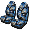 Skull Blue Seat Covers