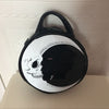 Women Lady Girl Skull Moon Gothic Cross Body Messenger Bag Round Handbag